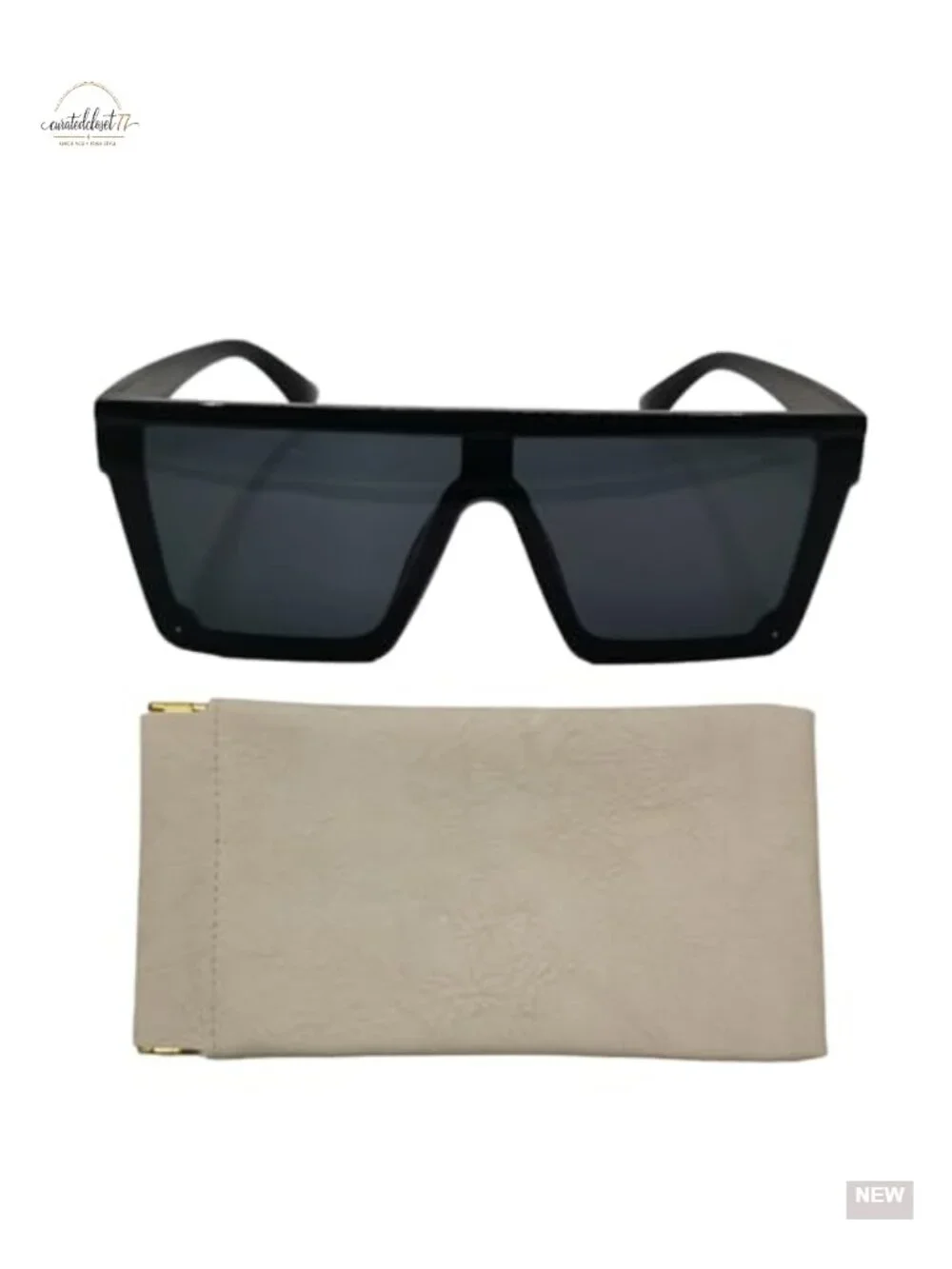 Oversized Square Sunglasses for Women and Men UV400 Protection